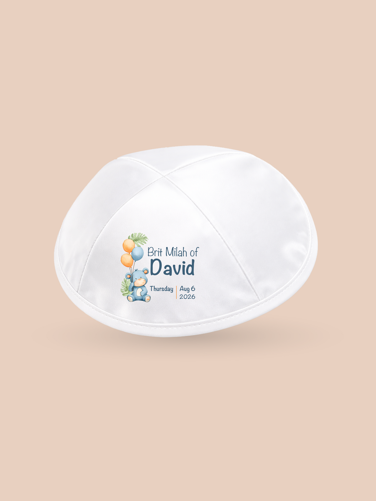 Bear & Balloons – Brit Milah Kippah