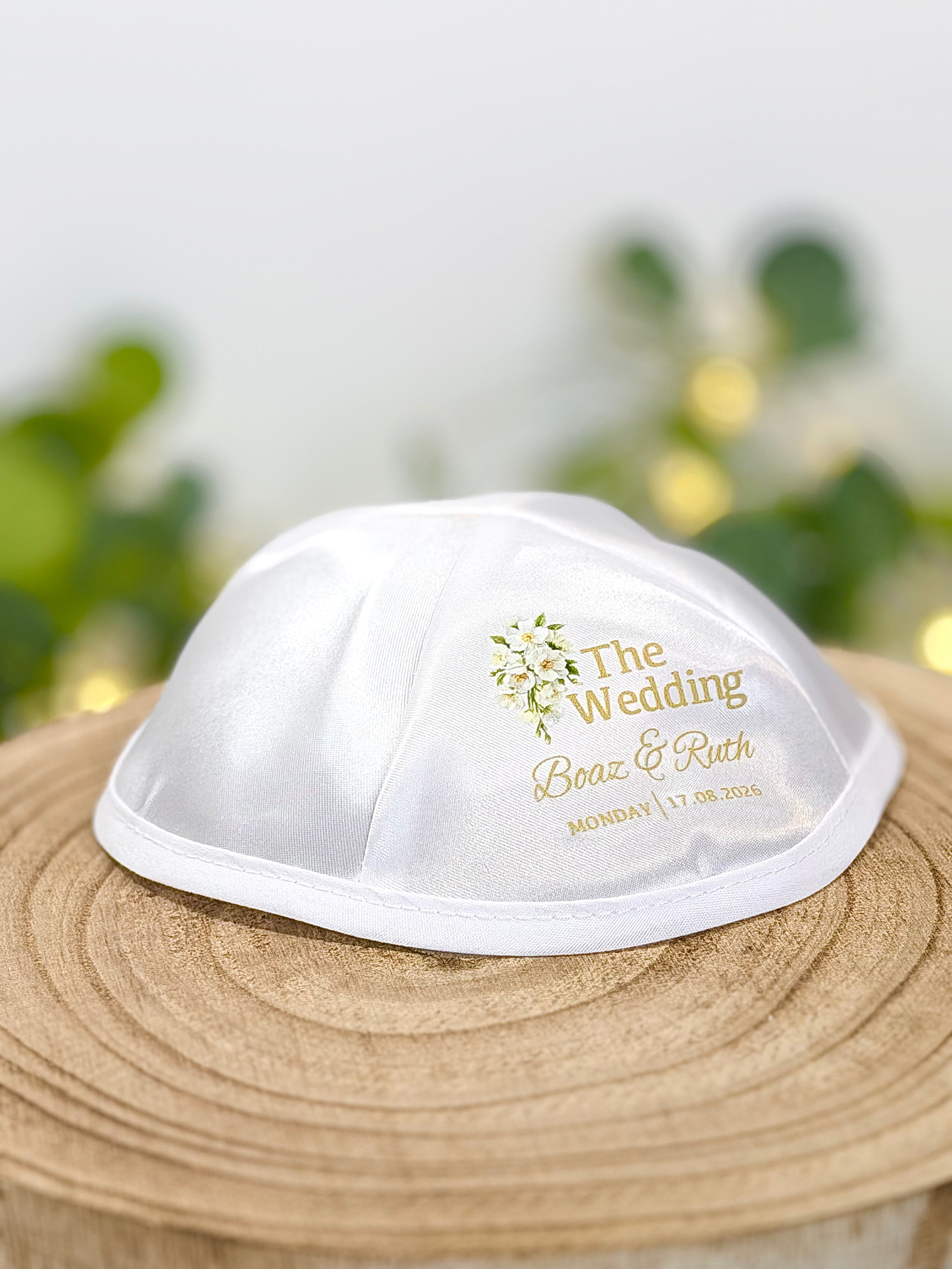 Floral Bouquet (Classic) – Wedding Kippah