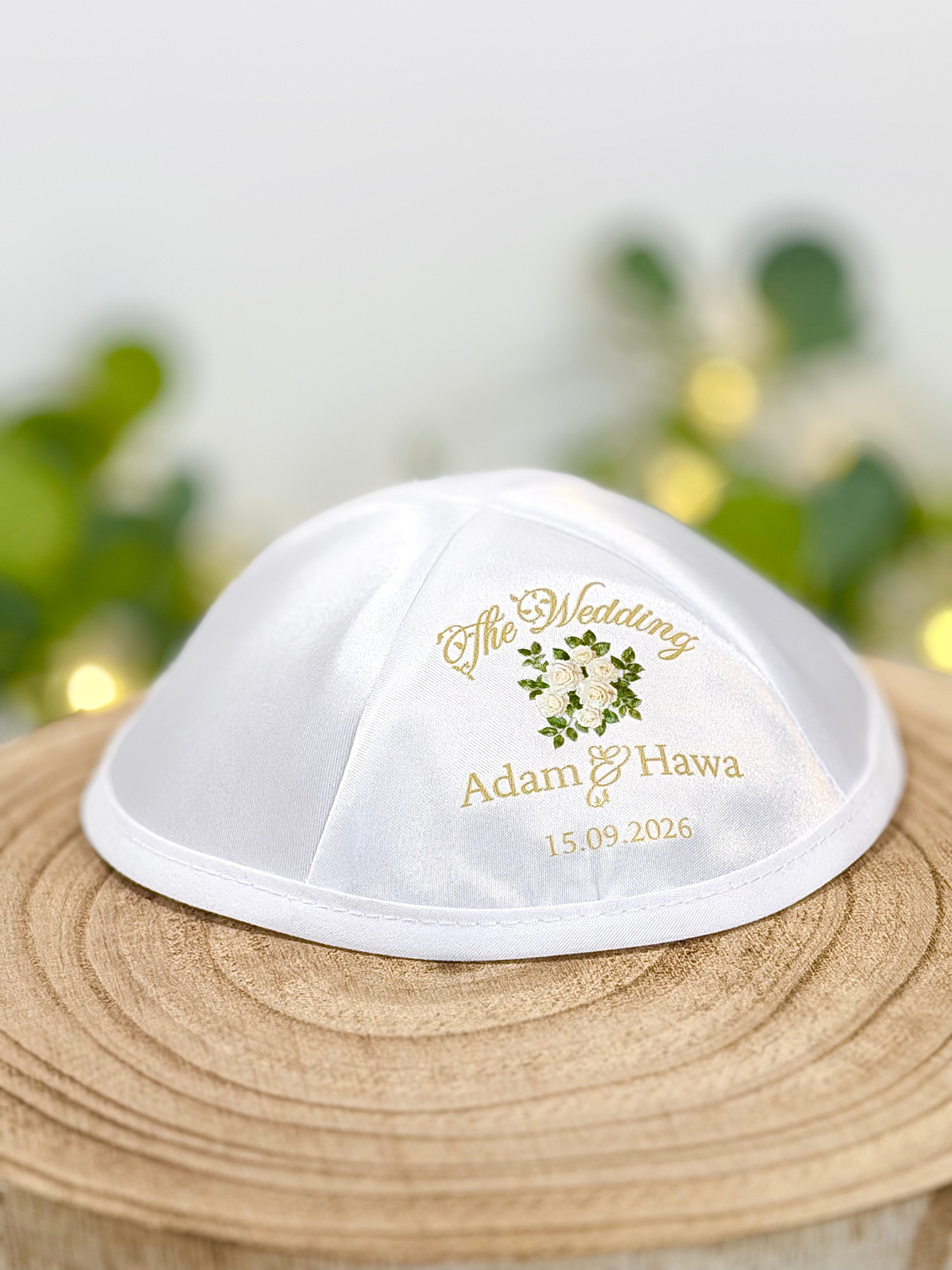 Floral Bouquet – Wedding Kippah