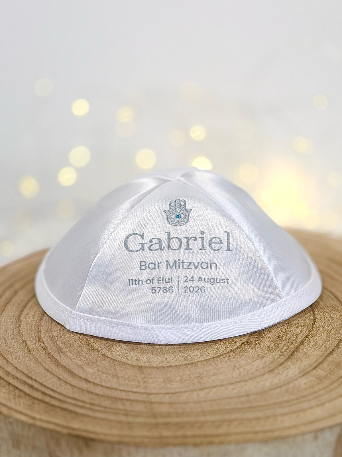 Hamsa Hand – Bar Mitzvah Kippah