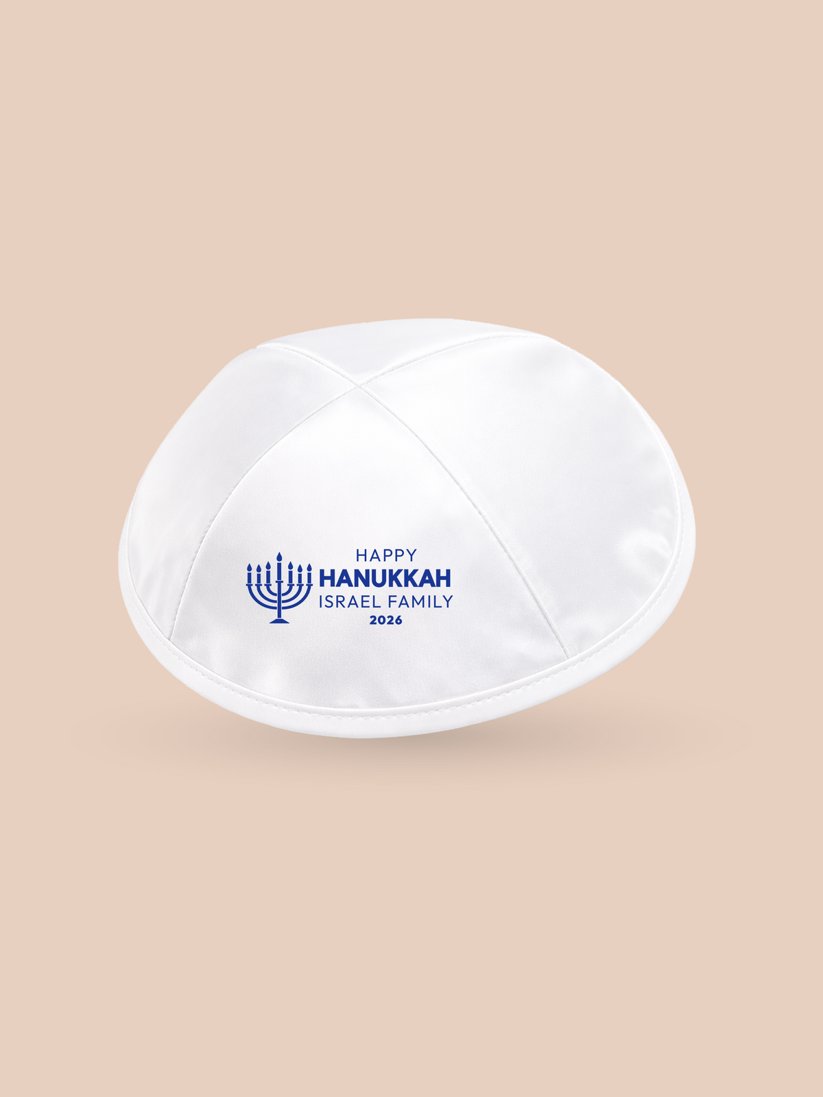 Hanukkah Menorah Simple - Holiday Kippah