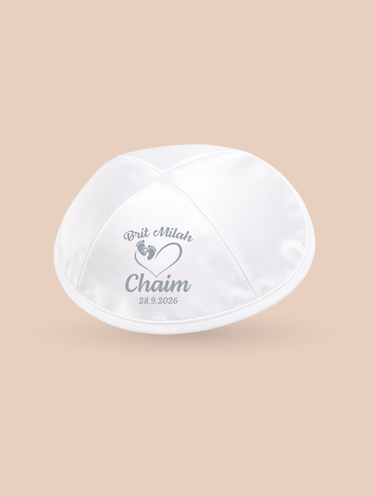 Heart & Footprints – Brit Milah Kippah