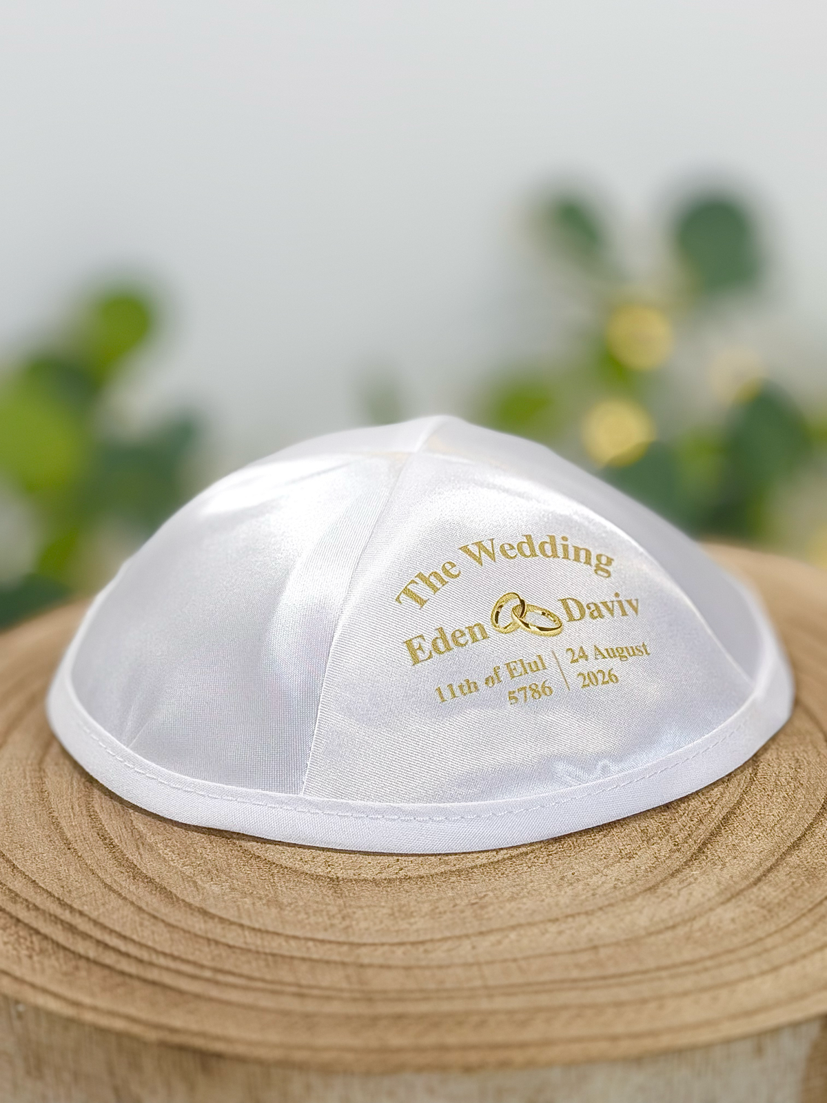 Interlocking Rings (Classic) – Wedding Kippah