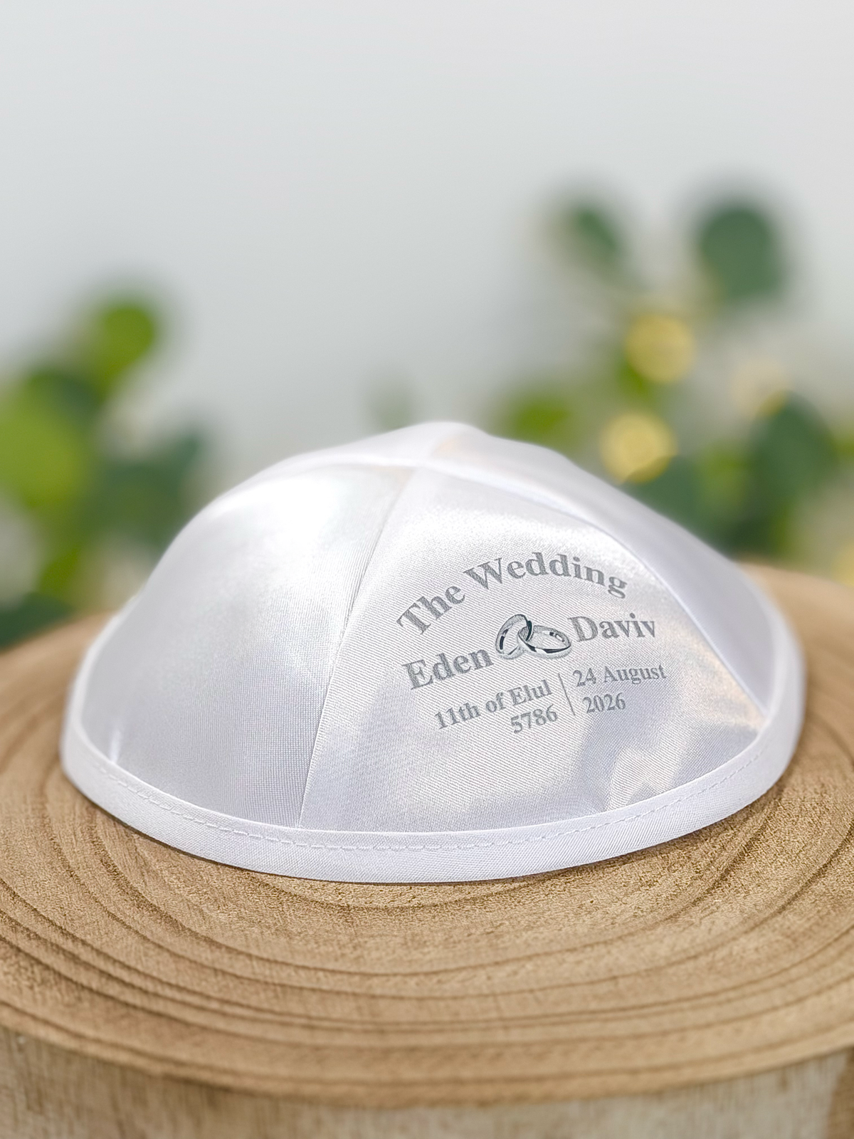 Interlocking Rings (Classic) – Wedding Kippah