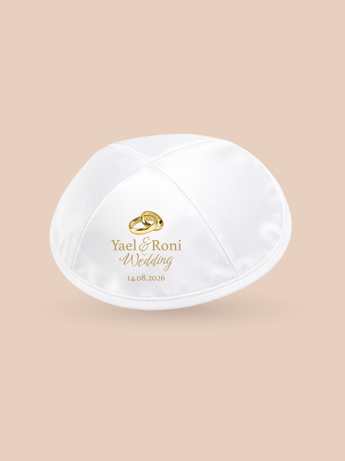 Interlocking Rings – Wedding Kippah