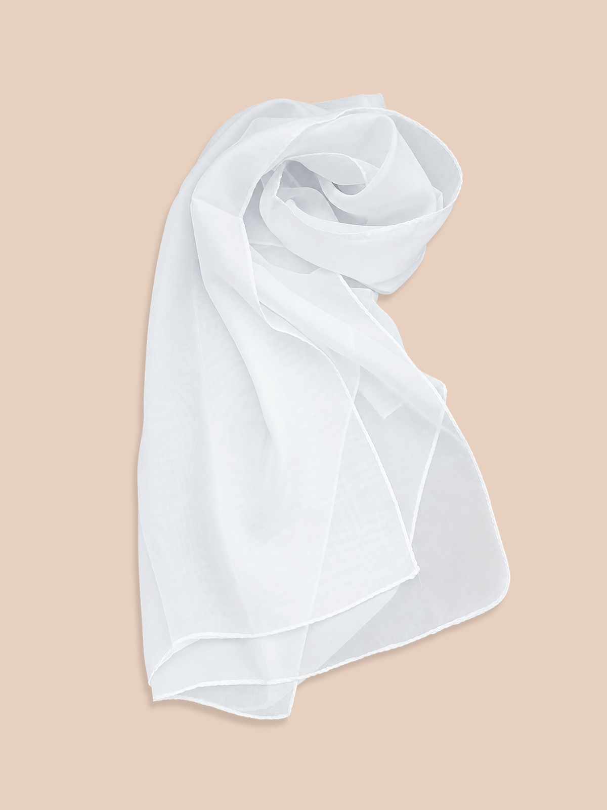 Custom White Shawl – Personalized Print